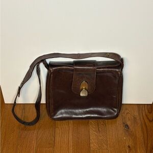 Brown Leather Coblentz Shoulder Bag